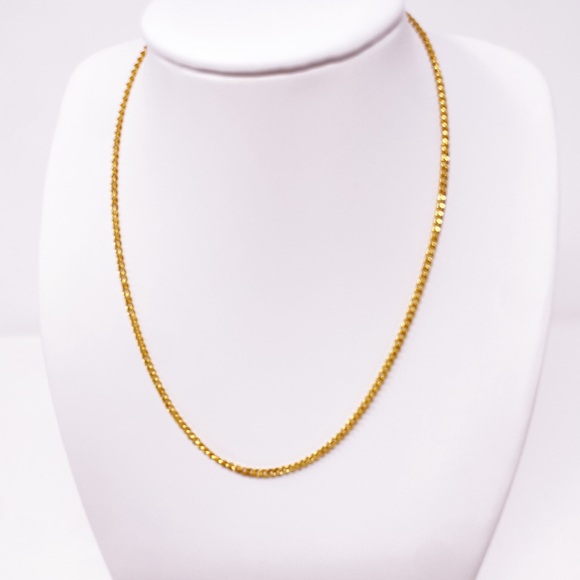 Stainless Steel Gold Chain Necklace - Picture 6 of 7
